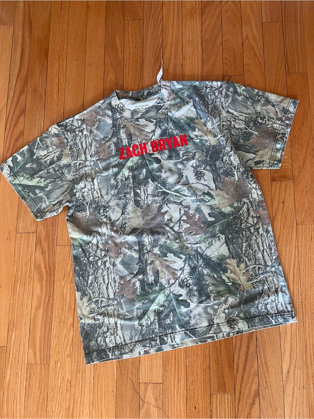 Zach Bryan Men's Camo Short-Sleeve Tee - Green Realtree Pattern